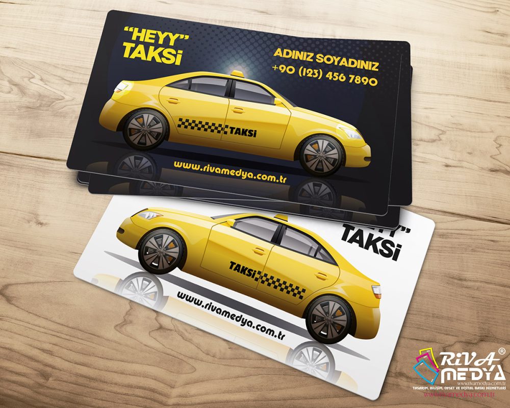 Heyy Taksi Kartvizit - Hazır Kartvizit Tasarımı